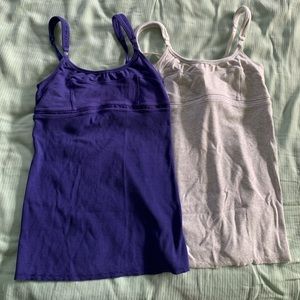 Lululemon athletic tank tops x 2
